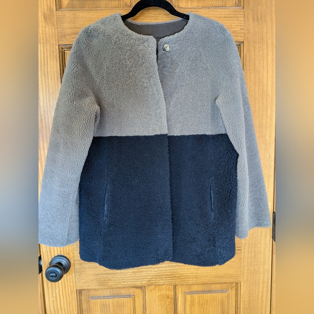 Italian Wool Shearling Reversible Jacket - Picture 3 of 7